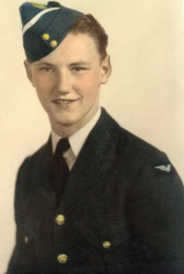 Flight Sergeant John Ernest Fitzgerald, Air Gunner, foto fra The Canadian Letters and Images Project